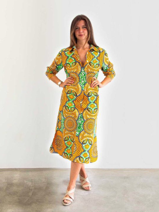 SHIRT DRESS ORANGE JOLLOF