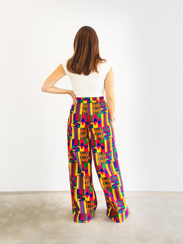 PANTALOONS YELLOW KENTE