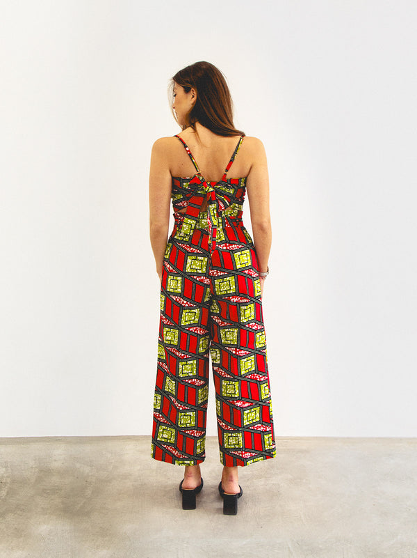 PANTS & TOP SET RED SAURIMO