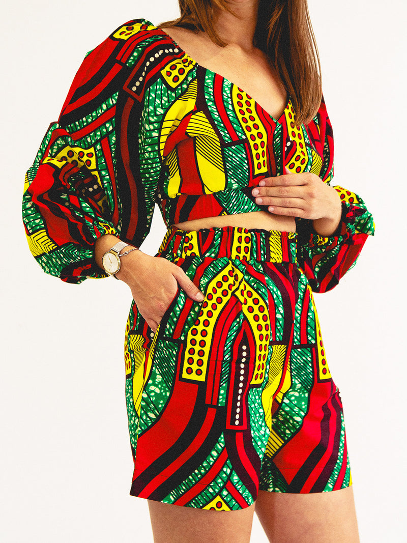 SHORTS & BLOUSE SET KIPENZI