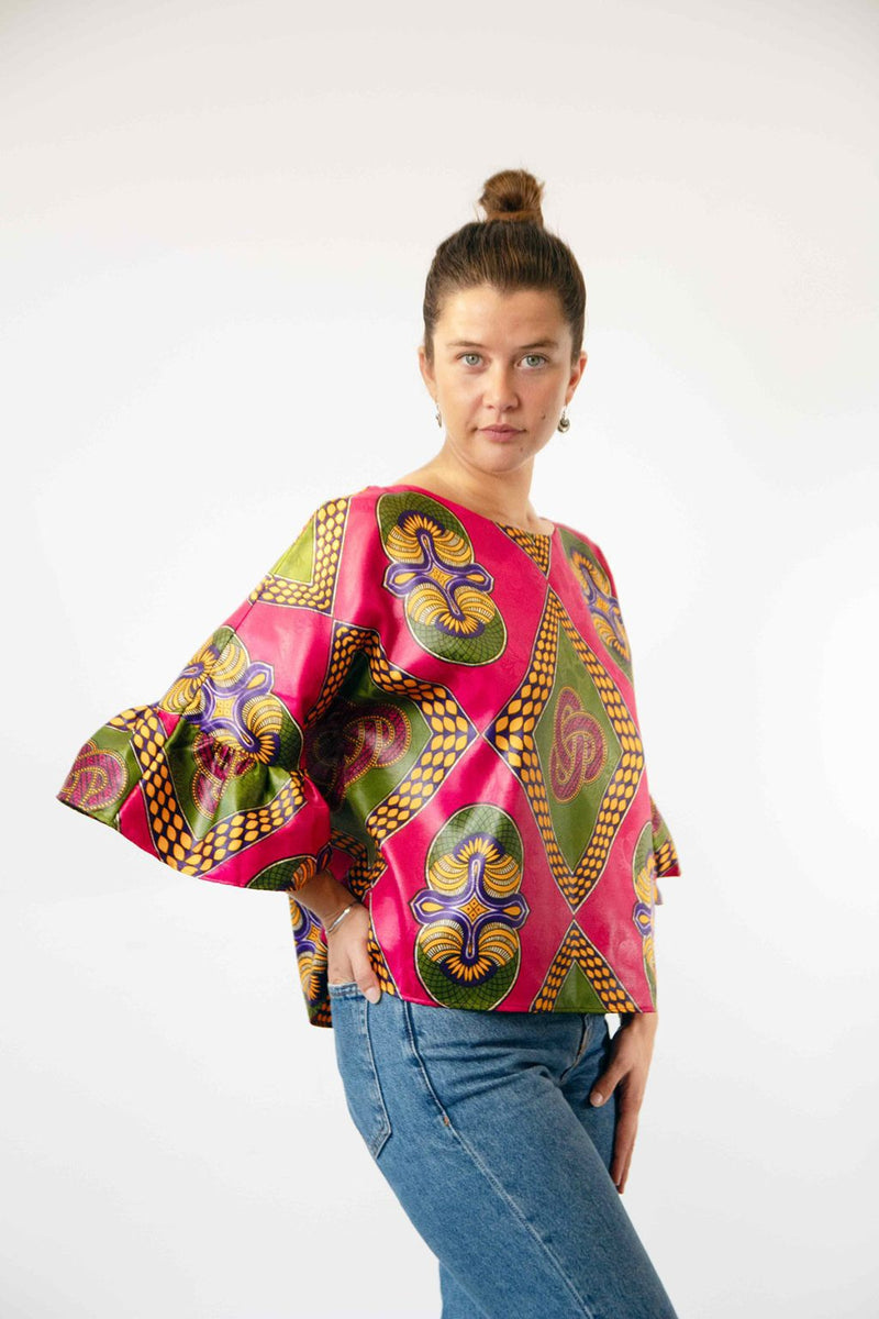 JAPANESE SLEEVE BLOUSE NIGERIAN STYLE