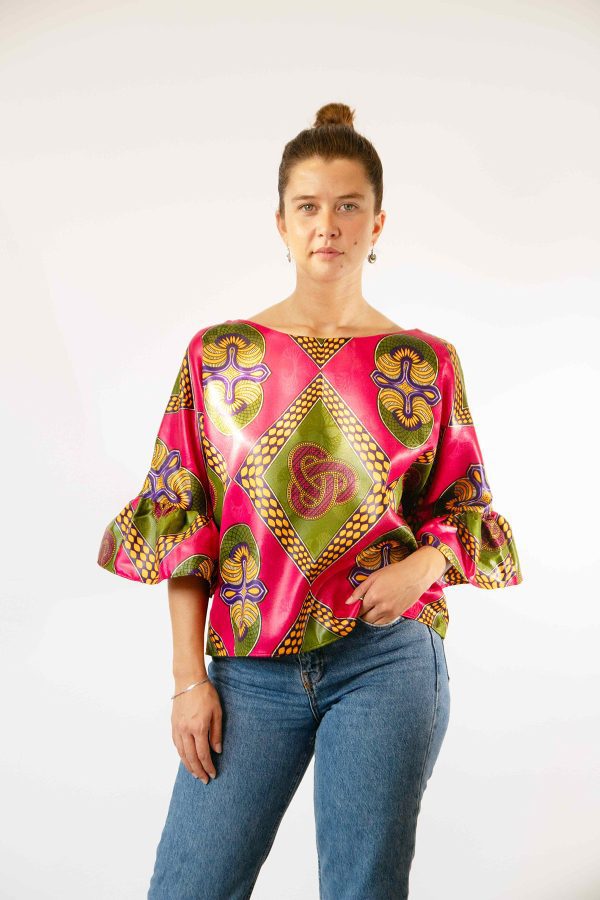 JAPANESE SLEEVE BLOUSE NIGERIAN STYLE