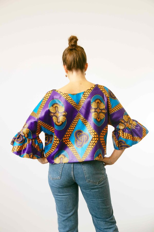 JAPANESE SLEEVE BLOUSE PURPLE HABESHA
