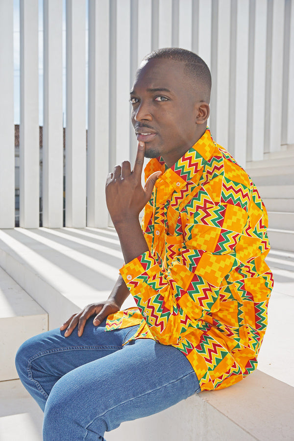 SPORTY MEN’S SHIRT YELLOW CHOKWE