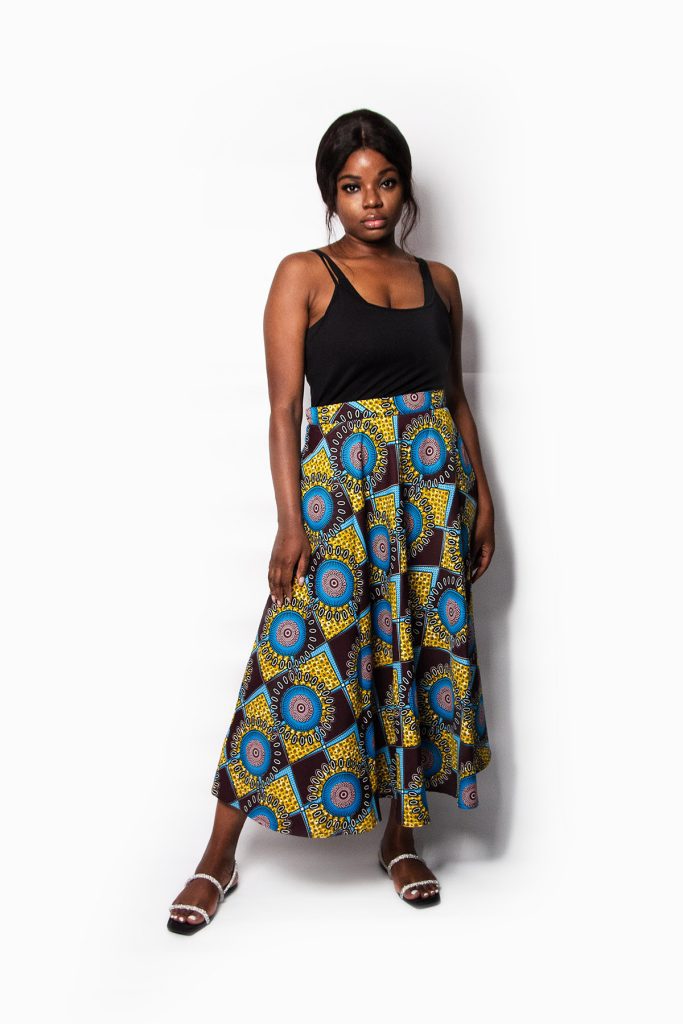 MIDI ROUND SKIRT ADINKRA