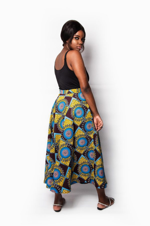 MIDI ROUND SKIRT ADINKRA