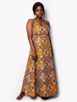 LONG DOUBLE-BREASTED DRESS KALAHARI SAND