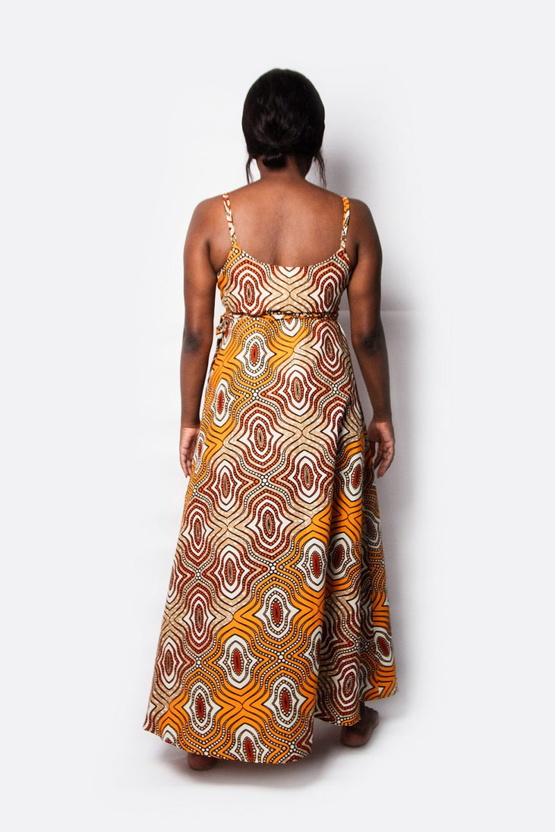 LONG DOUBLE-BREASTED DRESS KALAHARI SAND