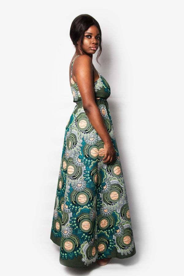 LONG DOUBLE-BREASTED DRESS BLUE ACCRA